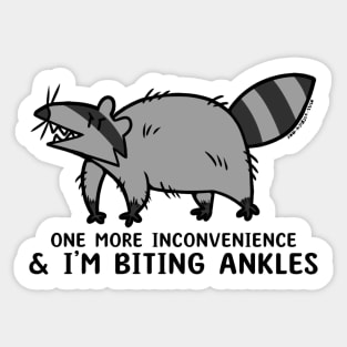 Ankle Biter - Raccon Sticker